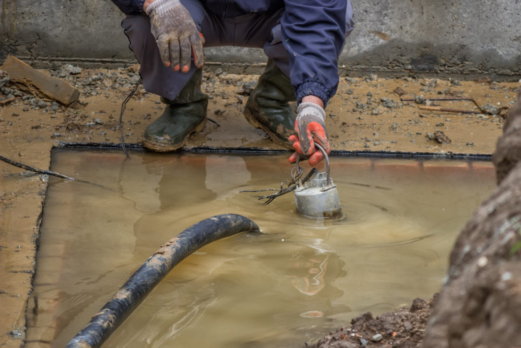 pumping flood water